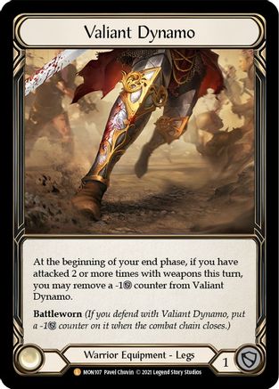 Valiant Dynamo (MON107) - Monarch 1st Edition Cold Foil