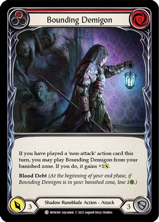 Bounding Demigon (Red) (MON168) - Monarch 1st Edition