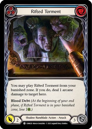 Rifted Torment (Blue) (CHN020) - Blitz Deck: Monarch - Chane