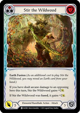 Stir the Wildwood (Red) (ELE082) - Tales of Aria Unlimited Edition Rainbow Foil