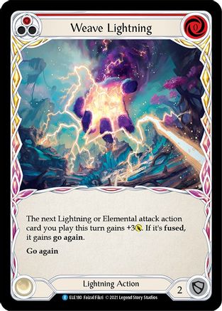 Weave Lightning (Red) (ELE180) - Tales of Aria 1st Edition