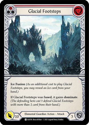 Glacial Footsteps (Red) (ELE016) - Tales of Aria 1st Edition Rainbow Foil