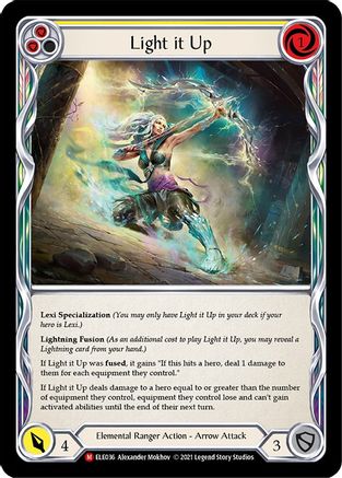 Light it Up (ELE036) - Tales of Aria Unlimited Edition Rainbow Foil