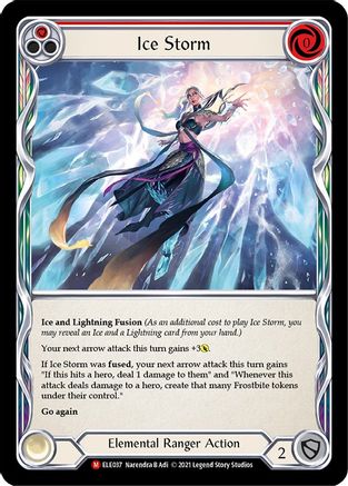 Ice Storm (ELE037) - Tales of Aria Unlimited Edition Rainbow Foil