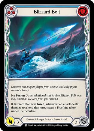 Blizzard Bolt (Blue) (ELE046) - Tales of Aria Unlimited Edition Rainbow Foil