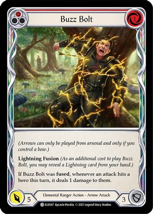 Buzz Bolt (Red) (ELE047) - Tales of Aria Unlimited Edition Rainbow Foil