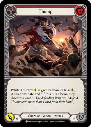Thump (Red) (ELE209) - Tales of Aria 1st Edition Rainbow Foil