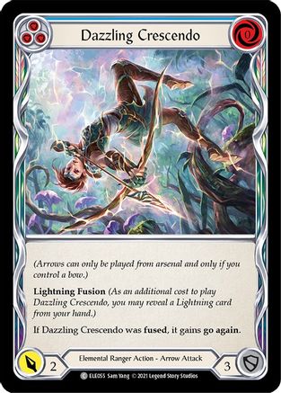 Dazzling Crescendo (Blue) (ELE055) - Tales of Aria 1st Edition Rainbow Foil