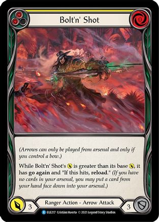 Bolt'n' Shot (Yellow) (ELE217) - Tales of Aria 1st Edition