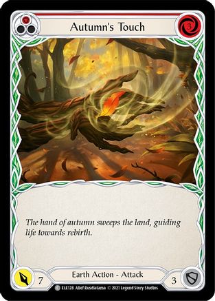Autumn's Touch (Red) (ELE128) - Tales of Aria 1st Edition Rainbow Foil