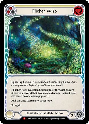 Flicker Wisp (ELE065) - Tales of Aria Unlimited Edition Rainbow Foil