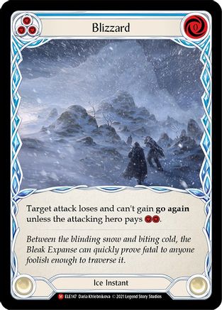 Blizzard (ELE147) - Tales of Aria Unlimited Edition Rainbow Foil