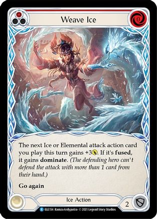 Weave Ice (Red) (ELE154) - Tales of Aria 1st Edition