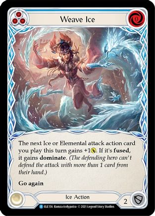 Weave Ice (Blue) (ELE156) - Tales of Aria 1st Edition Rainbow Foil