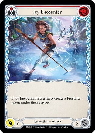 Icy Encounter (Red) (ELE157) - Tales of Aria 1st Edition Rainbow Foil