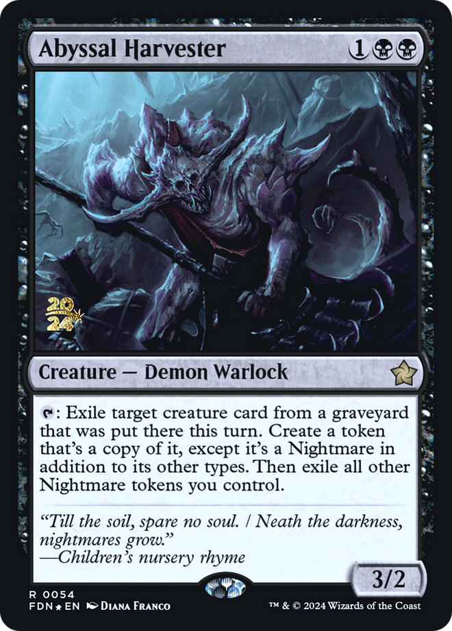 Abyssal Harvester (PRE-054) - Foundations Promos Foil