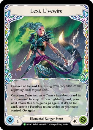 Lexi, Livewire - HER043 (HER043) - Flesh and Blood: Promo Cards Cold Foil