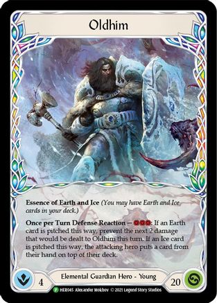 Oldhim - HER045 (HER045) - Flesh and Blood: Promo Cards Cold Foil