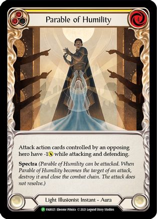 Parable of Humility - FAB025 (FAB025) - Flesh and Blood: Promo Cards Cold Foil