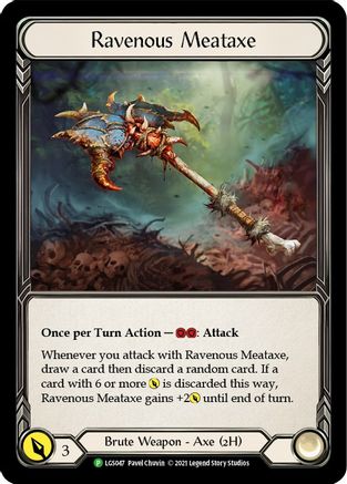 Ravenous Meataxe - LGS047 (LGS047) - Flesh and Blood: Promo Cards Cold Foil