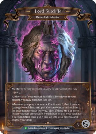 Lord Sutcliffe - FAB046 (FAB046) - Flesh and Blood: Promo Cards Rainbow Foil