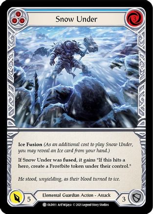 Snow Under (Blue) (OLD011) - Blitz Deck: Tales of Aria - Oldhim