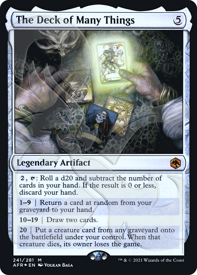 The Deck of Many Things (Ampersand Promo) [Dungeons & Dragons: Adventures in the Forgotten Realms Promos]