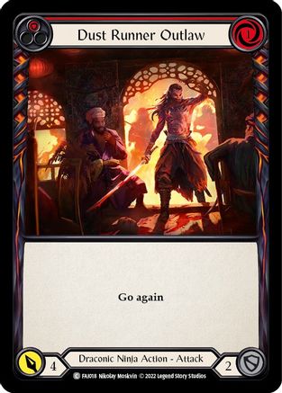 Dust Runner Outlaw (Red) (FAI018) - Blitz Deck: Uprising - Fai