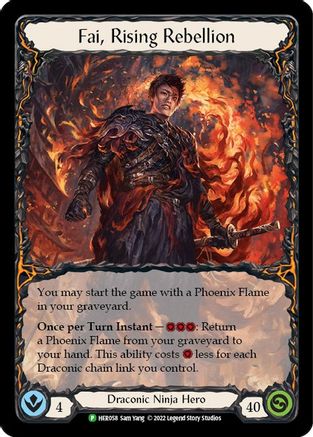 Fai, Rising Rebellion - HER058 (HER058) - Flesh and Blood: Promo Cards Cold Foil