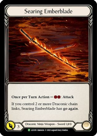 Searing Emberblade - LGS105 (LGS105) - Flesh and Blood: Promo Cards Cold Foil