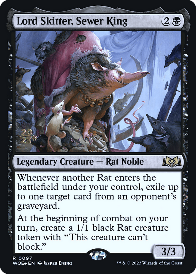 Lord Skitter, Sewer King [Wilds of Eldraine Prerelease Promos]