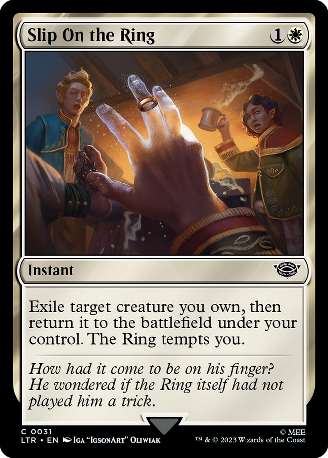 Slip on the Ring [The Lord of the Rings: Tales of Middle-Earth]
