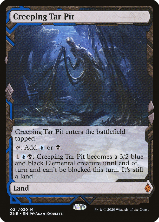 Creeping Tar Pit (Expeditions) [Zendikar Rising Expeditions]