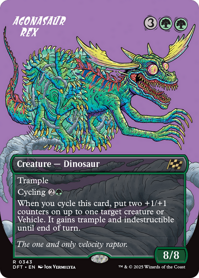 Agonasaur Rex (Borderless) (DFT-343) - Aetherdrift