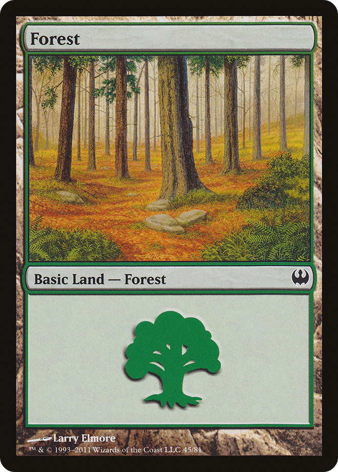 Forest (45) [Duel Decks: Knights vs. Dragons]