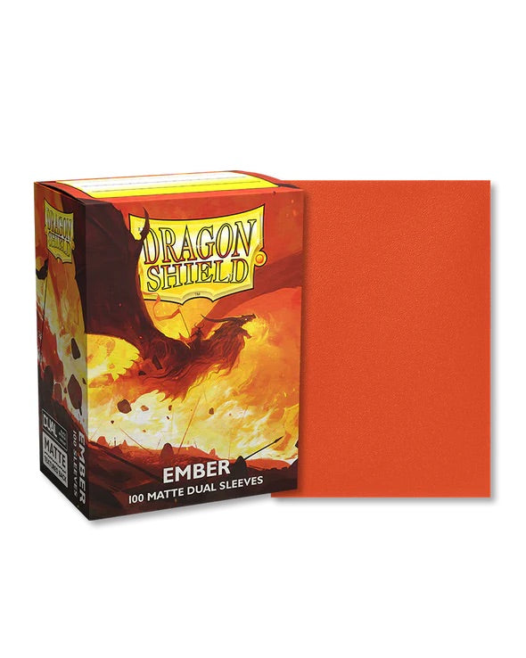 DRAGON SHIELD - 100CT STANDARD SIZE - DUAL - EMBER MATTE