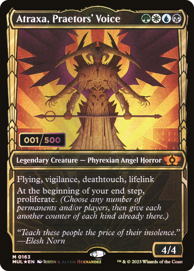 Atraxa, Praetors' Voice (Serialized) [Multiverse Legends]