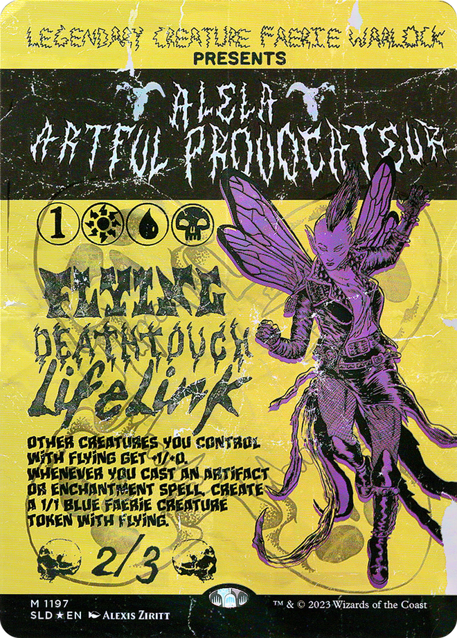 Alela, Artful Provocateur (1197) (SLD-1197) - Secret Lair Drop (Borderless) Foil