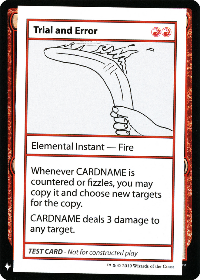 Trial and Error [Mystery Booster Playtest Cards]