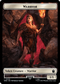Warrior // Beast Double-Sided Token [Doctor Who Tokens]