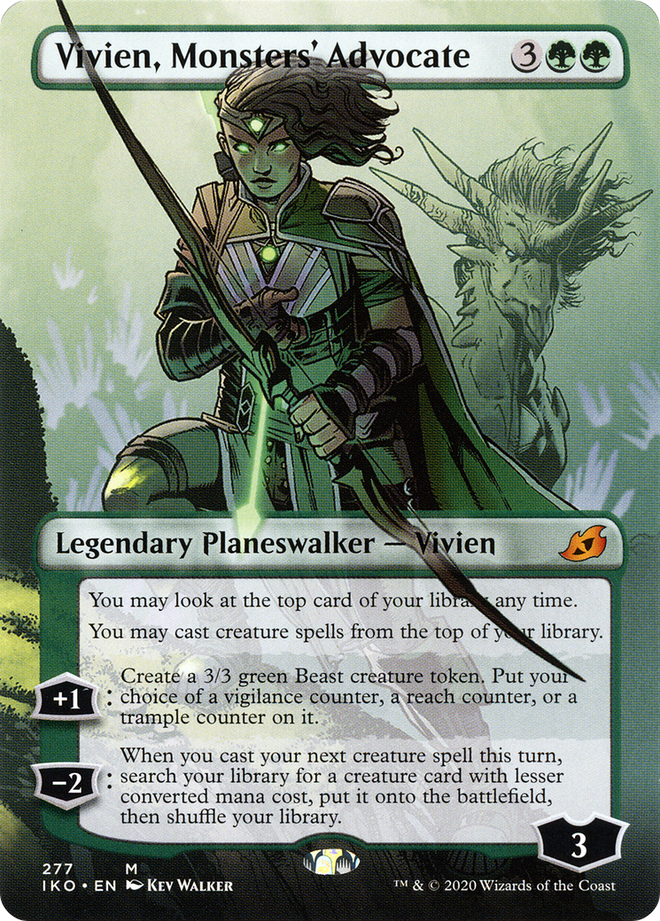 Vivien, Monsters' Advocate (Borderless) [Ikoria: Lair of Behemoths]