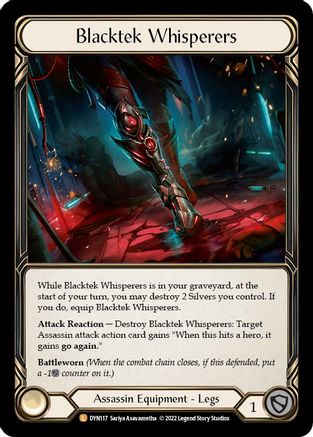 Blacktek Whisperers (DYN117) - Dynasty Rainbow Foil