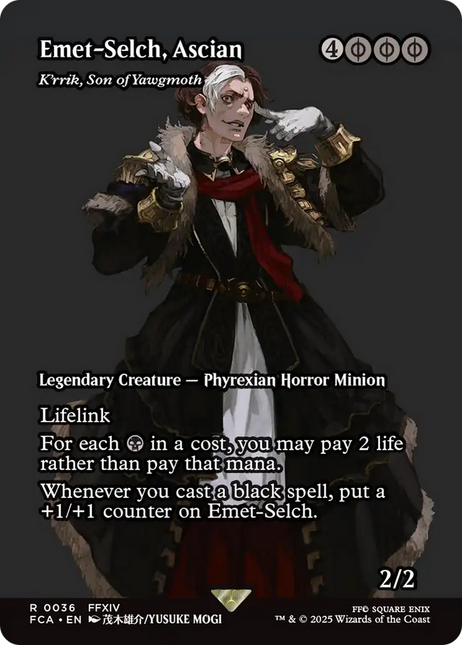 Emet-Selch, Ascian - K'rrik, Son of Yawgmoth (Showcase) [FINAL FANTASY : Through the Ages]
