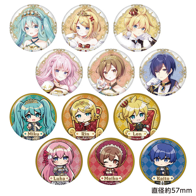 Hatsune Miku Don Quijote Fair 2024 Trading Glitter Can Badge Kingdom Ver. (Single Item)