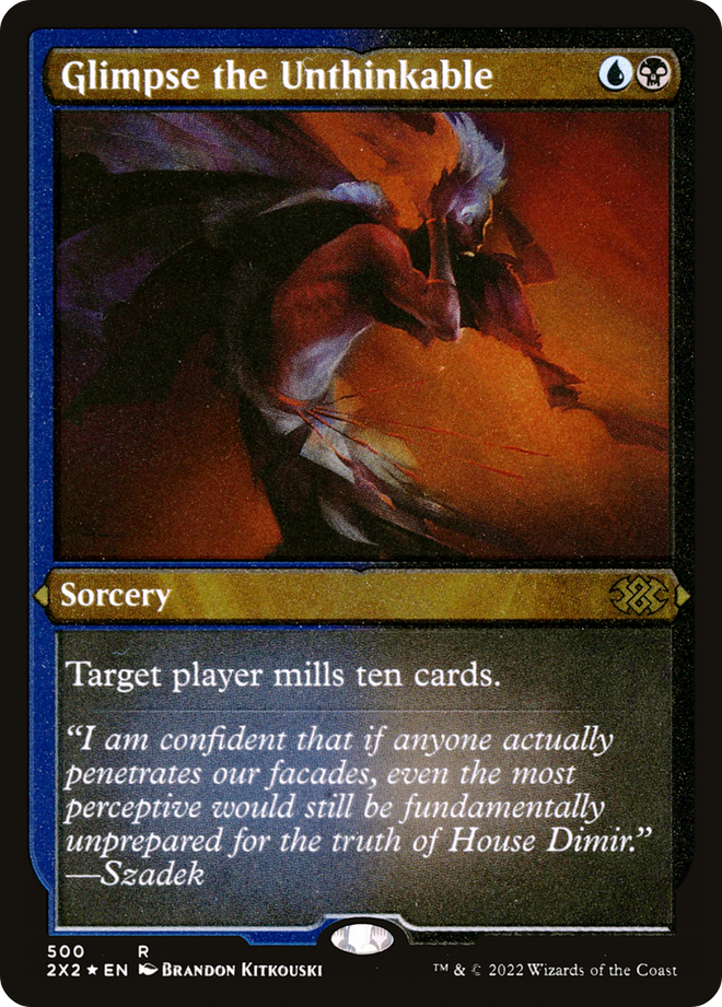 Glimpse the Unthinkable (Foil Etched) [Double Masters 2022]