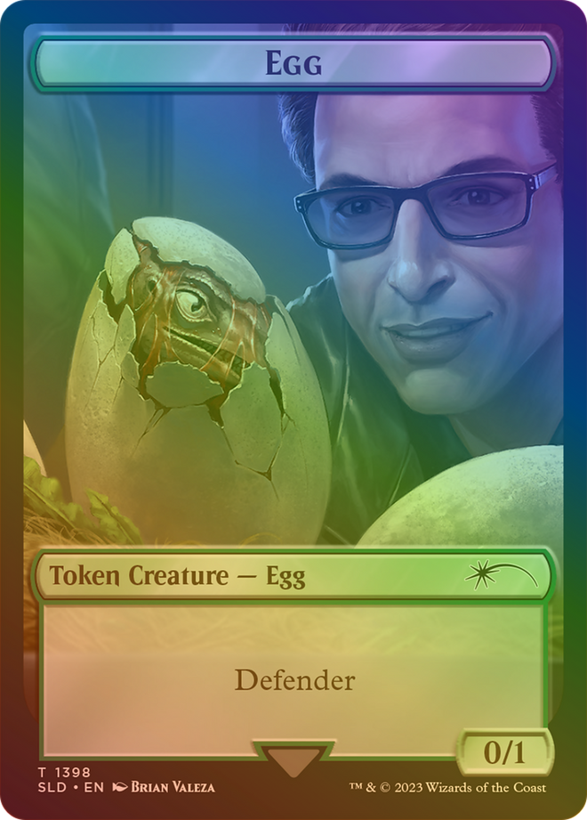 Egg Token (Rainbow Foil) [Secret Lair Drop Series]