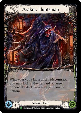 Arakni, Huntsman - HER074 (HER074) - Flesh and Blood: Promo Cards Cold Foil