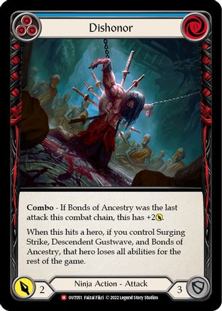 Dishonor (OUT051) - Outsiders Rainbow Foil