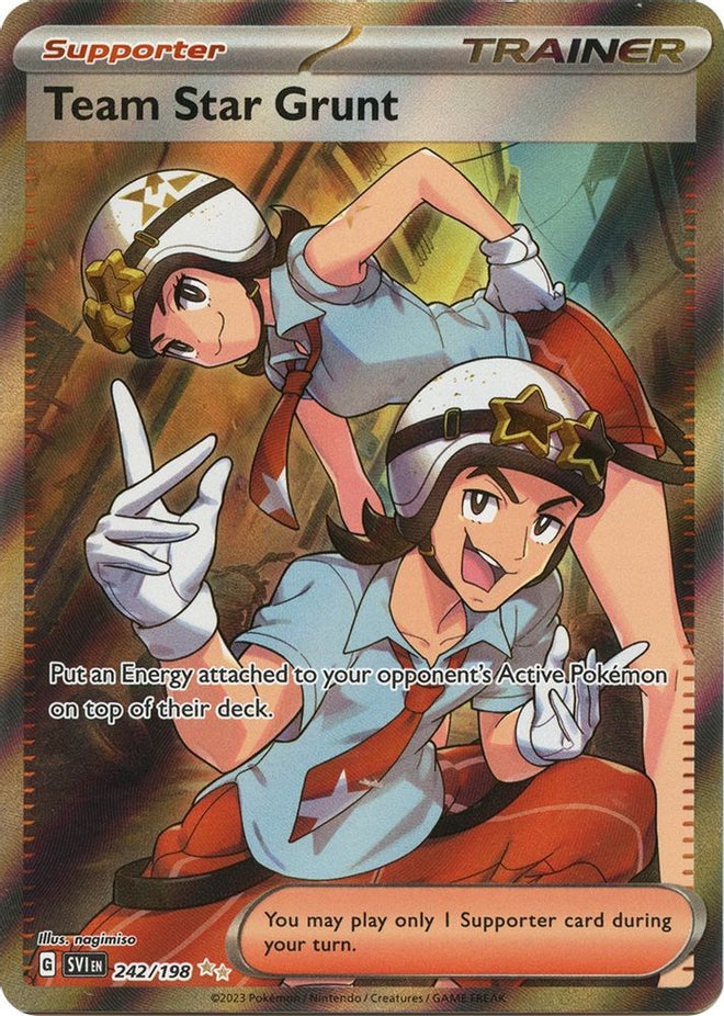 Team Star Grunt 242/198  - Holofoil SV01 Scarlet & Violet Base Set - Ultra Rare