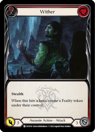 Wither (Red) (OUT039) - Outsiders Rainbow Foil